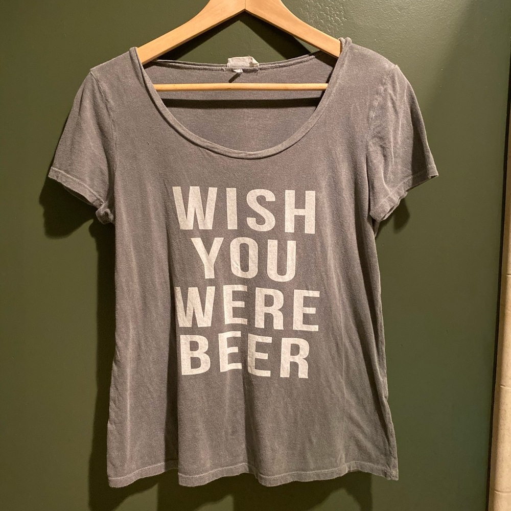 Full tilt wish you were beer shirt